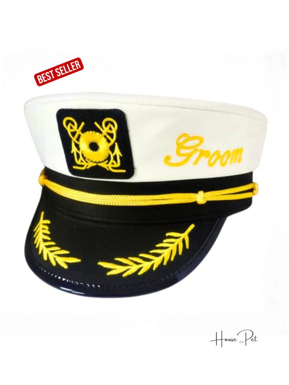 Groom Captain Hat for Bachelor Party – Funny Nautical Sailor Hat